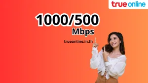 เน็ตบ้านทรู 1000/500 Mbps แค่ 599 บาท